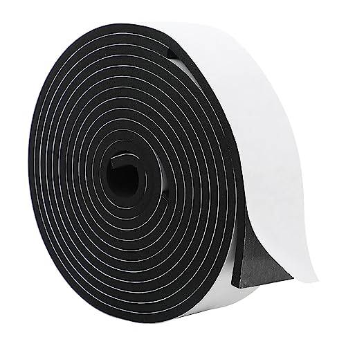 Image of CELLUX Single Side High Density Self Adhesive Foam Seal Tape Weather Stripping Doors and Window Insulation Soundproofing 24mm-Width 6mm-Thickness 5 Meter Length