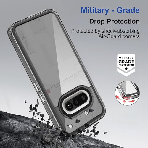 Zapcase Back Case Cover for Nothing Phone (3a) 5G Black Space-Black - Image 4