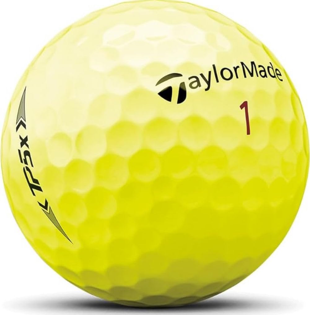 Amazon.co.jp: TaylorMade TP5x ゴルフボール(イエロー、3パック) 1
