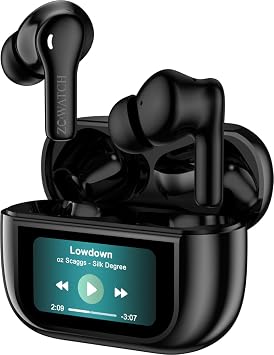E0325 ANC/ENC Aktif G r lt  Engelleme 4 Mikr. Bluetooth 5.3 Tws Kulakl k, 470 Mah LCD Dokunmatik Ekran ZCVATCHT rkiye Garantili