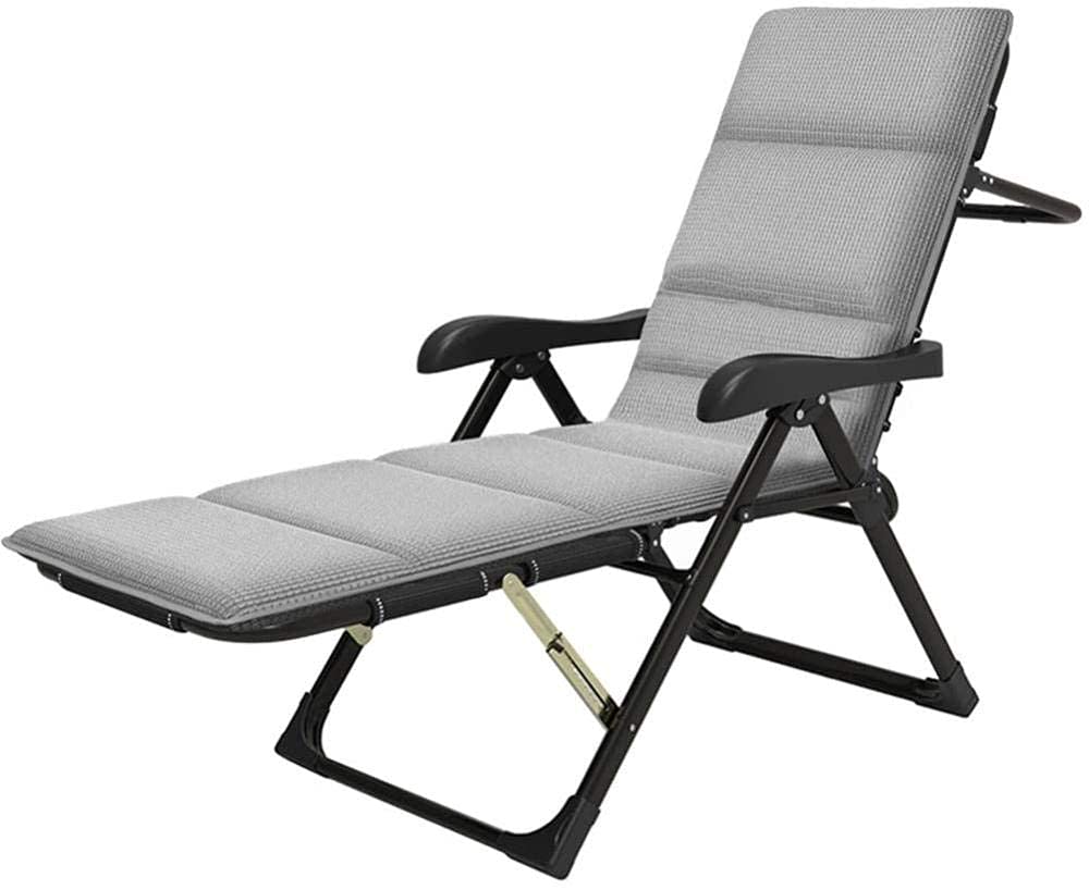 WOTZOV Extra Wide Reclining Garden And Recliners In Warehouse Heavy Duty Metal Sun Recliners For Adults Folding Portable Deck Chair