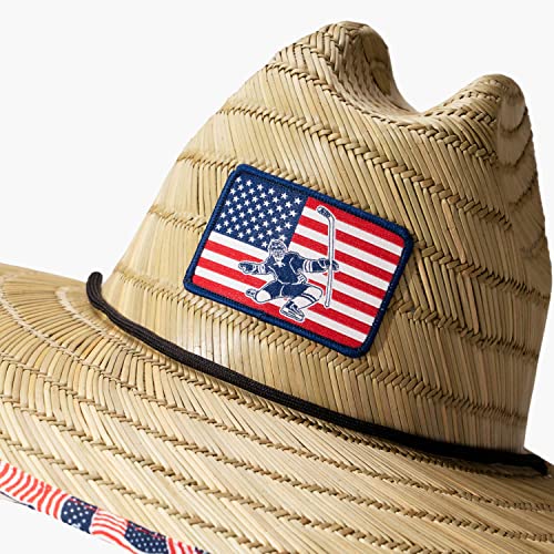 ChalkTalkSPORTS Hockey Straw Sun Hat | Youth & Adult Sizes2