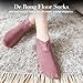 asfanst Fashion Lace Warmer Socks, Fall Winter Ruffle Non Slip Ankle Socks with Lace Trim for Home and Floor Use (#6PCA1)