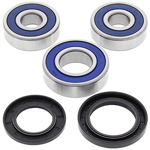 All Balls Racing 25-1280 Rear Wheel Bearing Kit Compatible with/Replacement For Kawasaki EN 450 A 454 LTD 1985-1990, KZ 400 S 1975-1977, KE 250 1977-1979