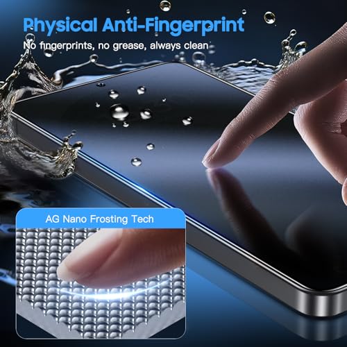 Image of Uyiton for Samsung Galaxy S26 Plus Matte Privacy Screen Protector - 2 Pack | Anti-Spy, Anti‑Glare & Anti‑Fingerprint, Fingerprint Unlock, 9H+ Hardness, Scratch-Resistant, Bubble-Free, Easy Install