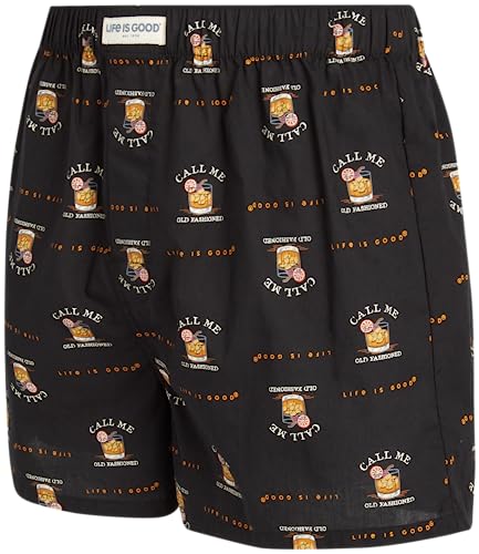 Life is Good Men’s Boxer Briefs - 3 Pack Cotton Woven Boxers with Fly Opening - Breathable Underwear Boxers for Men (S-XL)4