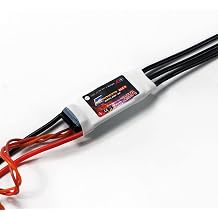 Brushless ESC 25A 50A 70A 90A for RC Airplane 32-Bit High RPM Electronic Speed Controller with SBEC, Multi-Protection ESC for Fixed Wing, EDF Jet & Helicopter 25A ESC