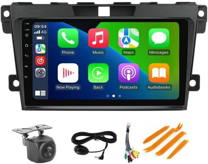 8Core 2+32GB 9" IPS Touch Screen Android Car Stereo for Mazda CX-7 CX7 2008-2015 Car Radio Built-in Car-Play Android Auto GPS Navigation Dash Kit