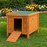 Home Discount Holz Pet Kaninchen Haus Stall, Guinea Pig Animal Outdoor Hide