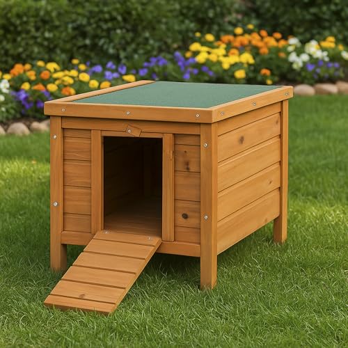 Home Discount-Petite Maison en Bois pour Lapin, Cochon d’Inde