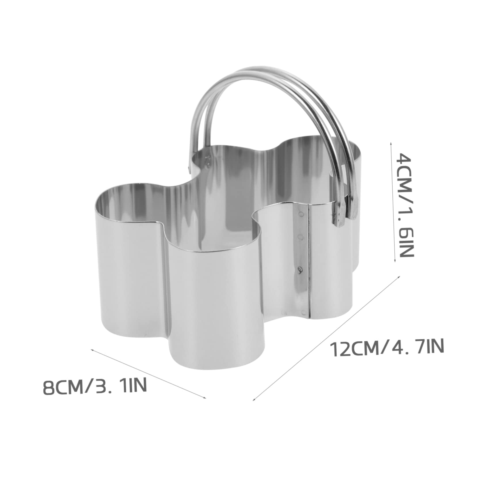 Ciieeo 15 Stk 5-teiliges Set Mousse-Ringe Lebkuchenmann-Plätzchen Ingwerkekse Weihnachtskeks küchenmaschiene kochgeschirr Tragbarer Mousse-Ring Formen von Ausstechformen Rostfreier Stahl