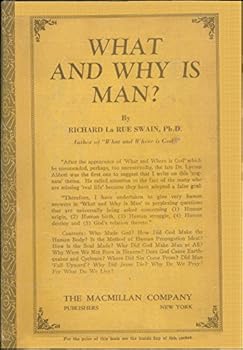 Hardcover What and why is man? Book