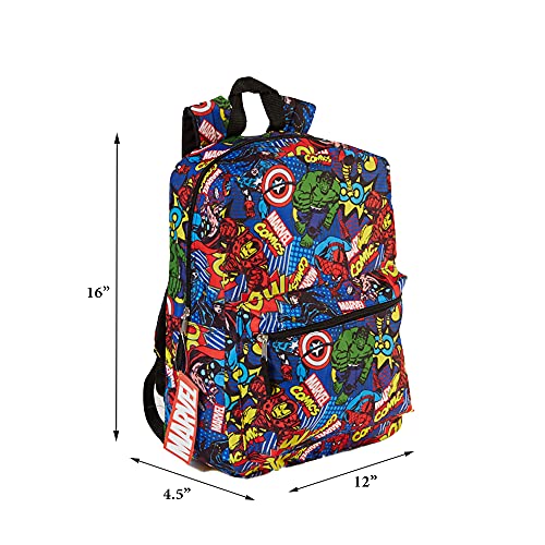 Marvel Comics Avengers Incredible Hulk, Captain America, Spiderman Backpack For Kids, 16 Inch #TOP1