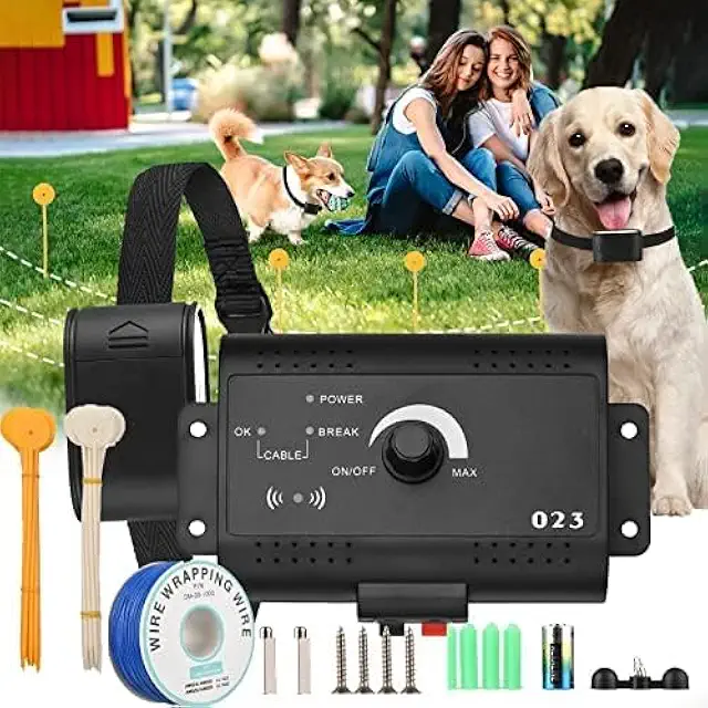 Collier Anti-Fugue Chien - Système Clôture Électrique Souterrain 300m