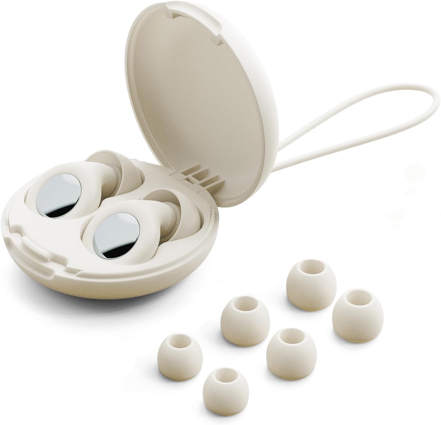 Product image of Ear Plugs for Sleeping Noise Cancelling – 30dB Reusable Silicone Earplugs with 8 Ear Tips & Case, Ideal Sleep Ear Plugs, Soft & Cozy Hearing Protection for Sleep, Concerts, Work, Travel & Focus