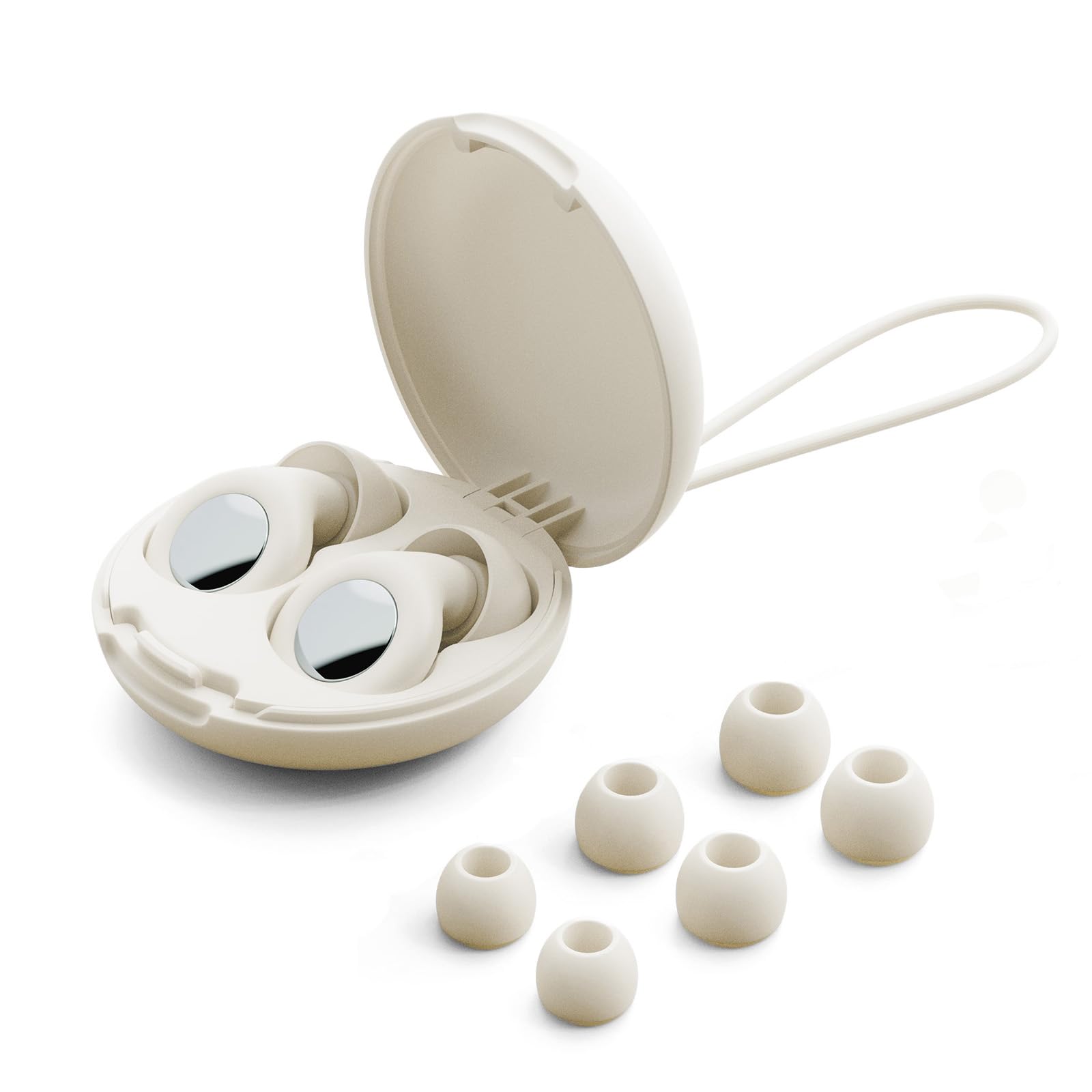 Ear Plugs for Sleeping Noise Cancelling 30dB Reusable Silicone Earplugs with 8 Ear Tips Case Ideal Sleep Ear