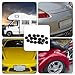 8 Sets Car Plate Screw Caps, Black Plastic Car Plate Frame Bolts Fastener Head Covers Caps for License Trucks RVs Van Motorcycle