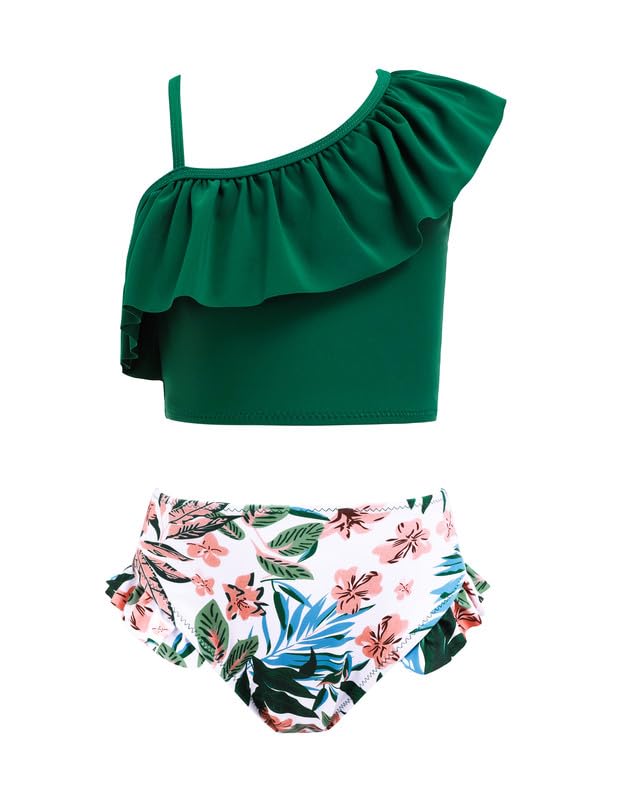 Arshiner Mädchen Bikini Set mit Rüschen Zweiteiliger Badeanzug...