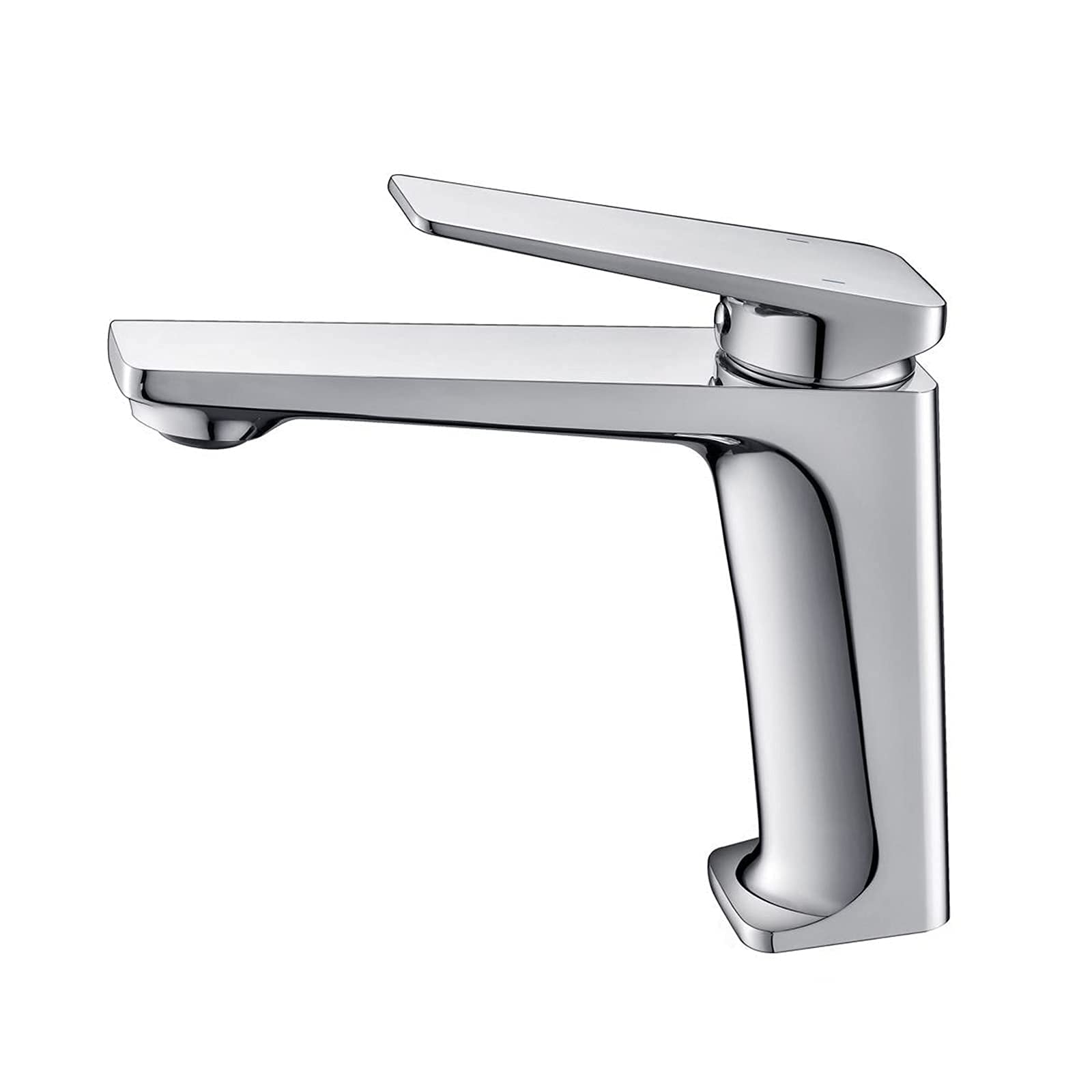 Robinet de lavabo mitigeur monotrou salle de bain eau chaude froide en laiton
