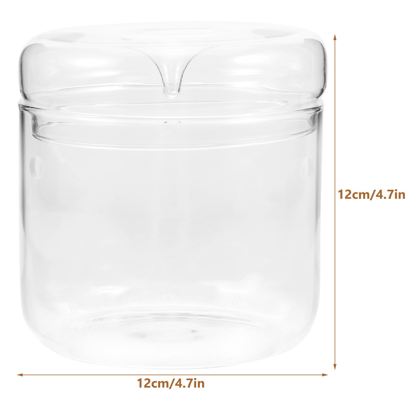 OSALADI Terrario in Vetro Trasparente 12x12 Cm per Piante, Contenitore Fai da Te Ecosistema Muschio, Bottiglia Micro Paesaggio Decorativa per Casa Ufficio Giardino