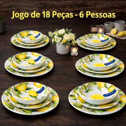 Jogo Melamina Bellagio Linha Sicília 18 peças