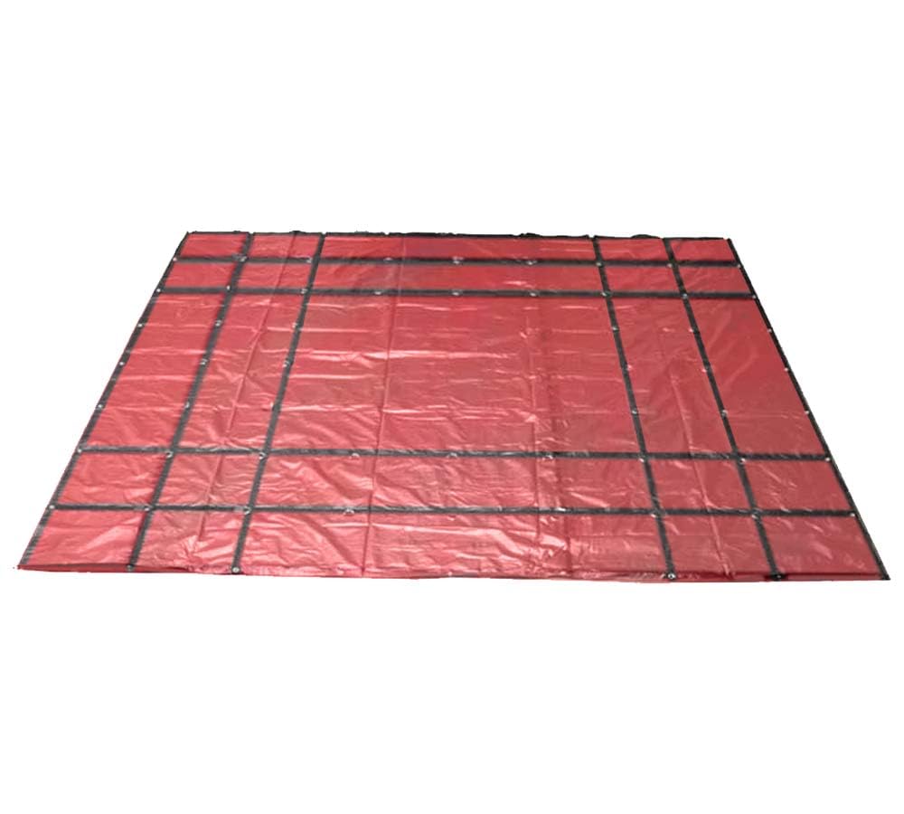 Mytee Products Flatbed Truck Tarps 18oz Steel Tarp 16' x 24' - Red