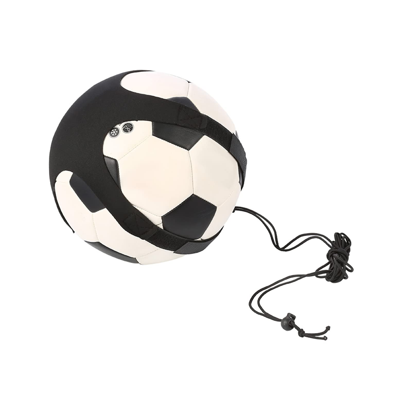 Entrenador de Fútbol/voleibol/rugby, Tiro de Patada de Fútbol Solo Práctica Entrenamiento Ayuda Habilidades de Control Cinturón Ajustable para Niños Adultos, Longitud Elástica 2-12 M, Pelota No Inclui