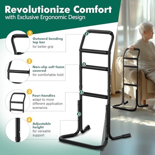 FORTEMOTUS Chair Stand Assist for Elderly - Standing Up Assistance for Adults Elderly with Sturdy Upgraded Base, Adjustable Height for Sit to Stand, Portable Mobility & Daily Living Aids - Image 3