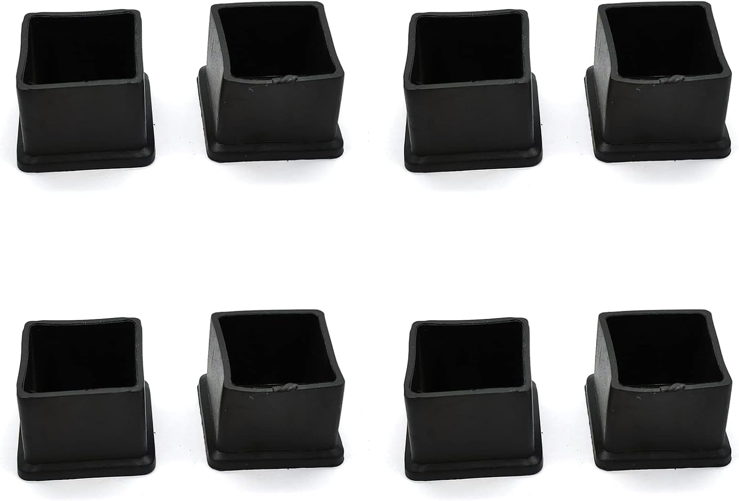 Autuwintor Square Rubber Leg Tips,Leg Caps for Chairs,Dining Room Chair
