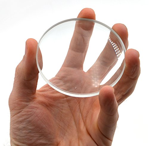 Double lentille concave en verre de 75 mm et focale 30 cm