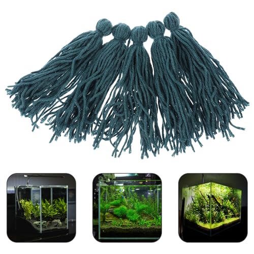 POPETPOP Fish Spawning Mop for Aquarium Floating Breeding Tool with Wool Yarn for Angelfish Shrimp Egg Attachment and Shelter 5.12X1.57X1.18In - Image 4