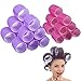 Afanso Jumbo Size Hair Roller sets Self Grip Salon Hair Dressing Curlers Hair Curlers 2 size 24 packs (12XJUMBO+12XLARGE)