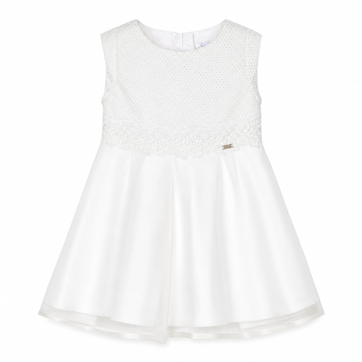 Mayoral Vestito Bambina Elegante Cerimonia, Abito con Gonna in Tulle, per Matrimonio Comunione Battesimo e Occasioni Speciali