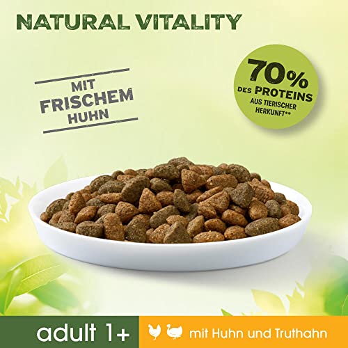 Perfect Fit Natural Vitality Adult 1+ – Trockenfutter für erwachsene Katzen ab 1 Jahr – Huhn & Truthahn – Unterstützt die Vitalität – 6 kg
