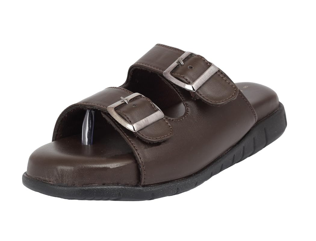 HEALTH FIT Orthopedic & Diabetic Chappal Classic Sliders/Dr Slippers with Adjustable Buckle Strap for Comfortable & LightWeight Stylish & Anti-Skid for Mens 3072 BR-8 (B0D8G2QCY4) Amazon Price History, Amazon Price Tracker