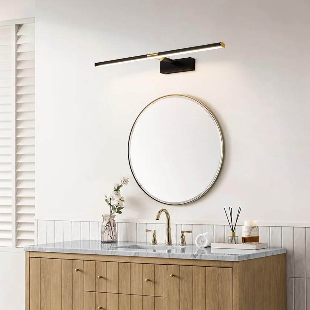 Vanity Light 70 cm LED Łazienka 3000 K Ciepła biel Aluminium Regulowany kinkiet ścienny