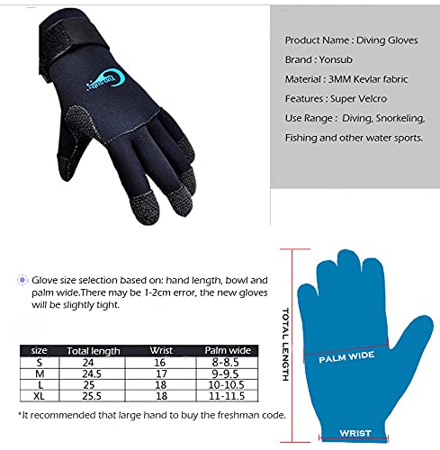 3mm Tauchen Neoprenanzughandschuhe Ausrüstung Einstellbare Schwarze Handschuhe tauchhandschuhe 19