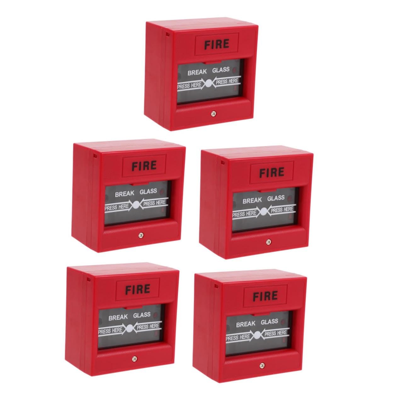 SHINEOFI 5 Piezas Rota de Emergencias Pulsador de Seguridad Puerta de Escape Activador Vidrio Hogar y Oficina