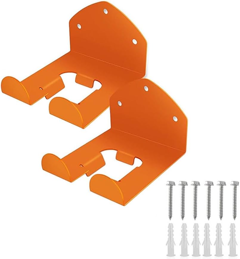 SEIWEI 2 Pack Garage Storage Garage Organizer Trimmer Rack Garden Power Tool Hanger for Grass Trimmer, Hedge Trimmer, Garage Wall, Garage Trimmer, Garden Tools