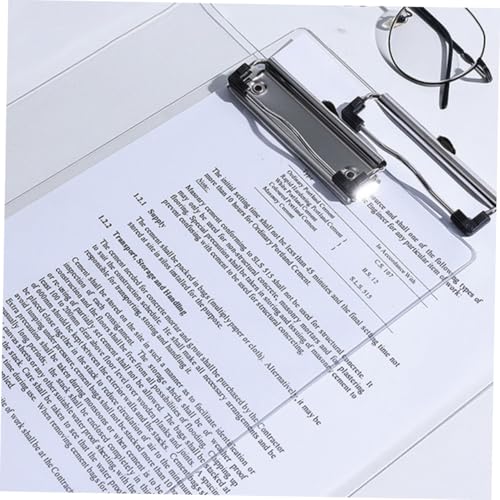 Porte-bloc transparent idéal au bureau et en réunion pour simplifier la prise de notes - 4