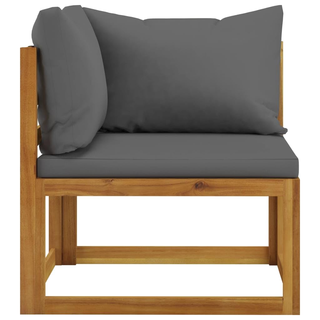 vidaXL Canapé de Jardin à 3 Places avec Coussin Bois d'acacia Massif