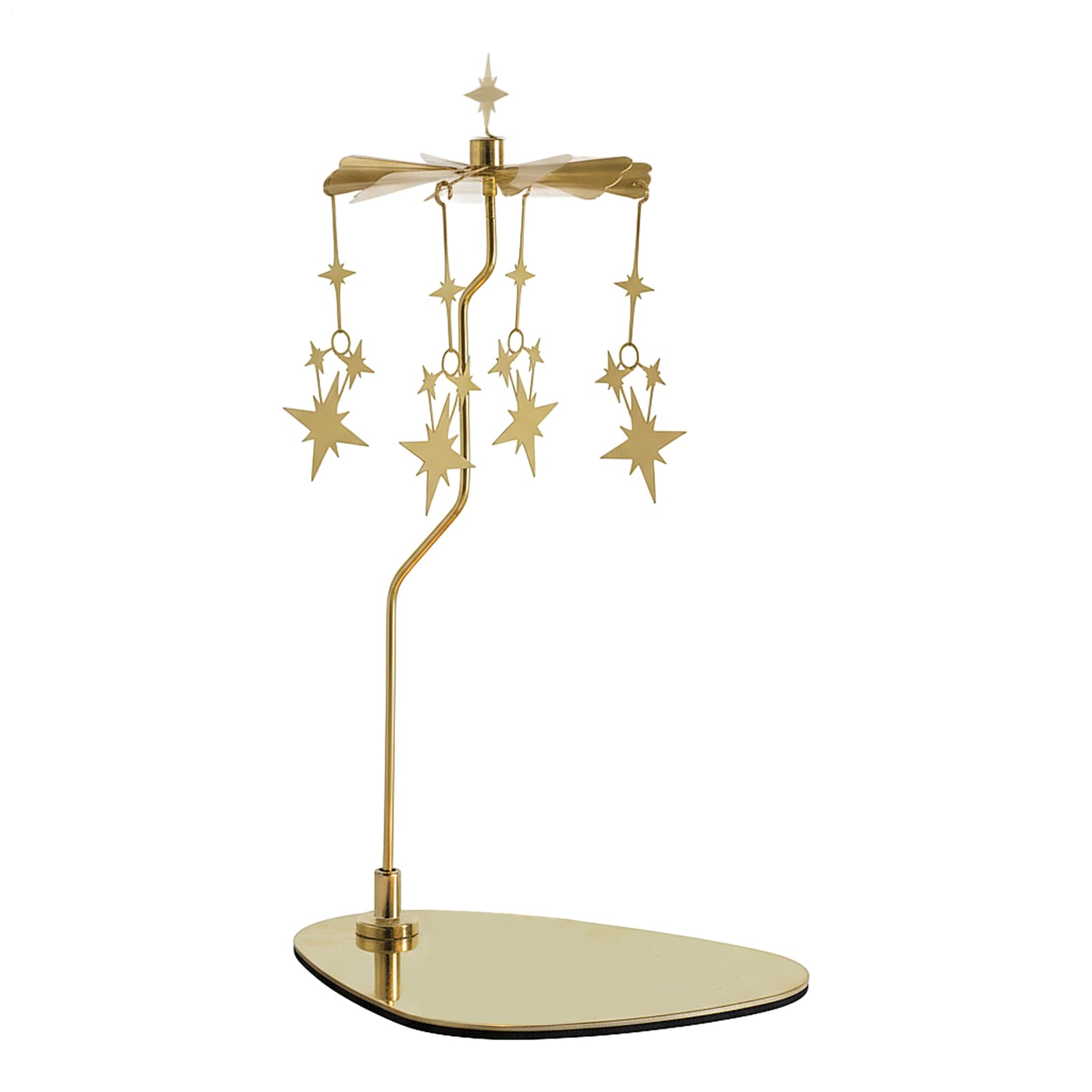 Bougeoir rotatif étoile en acier pour décoration de table de mariage et balcon