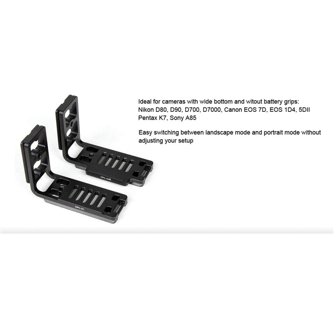 SUNWAYFOTO Universal L-staffa Quick Shoe 1/4" vite tipo L piastra a sgancio rapido