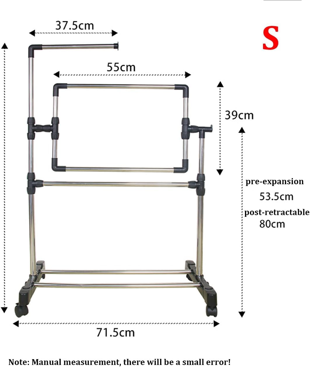 Soporte de bordado ajustable, marco de suelo de costura con polea giratoria de 360° para punto de cruz y costura
