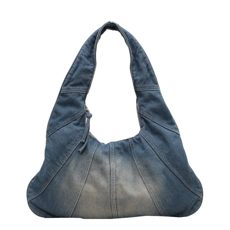 Borsa a Spalla Donne A Tracolla in Denim retrò con Gradiente di Jeans Classa A Assi