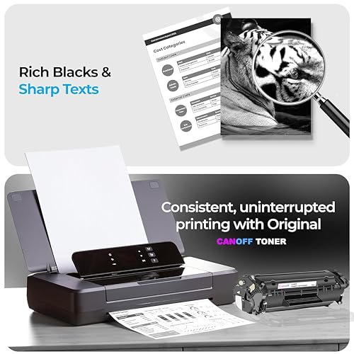 Image of CANOFF 88A /CC388A Black Laser Toner Cartridge Compatible for HP LaserJet Printer M1136, MFP, P1007, P1106, P1108, P1008, M1213nf, MFP, M126nw MFP, M1218nfs, M128fw MFP, M128fn , MFP, M226DW, M226DN
