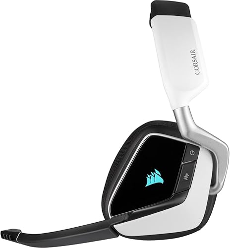 Miniatura 5 de Corsair Gaming VOID RGB Elite - Auriculares inalámbricos prémium para juegos con sonido envolvente 7.1, blanco (renovado)