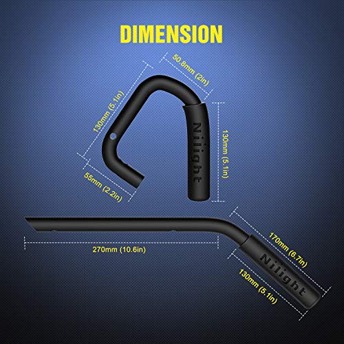 Image of Nilight Front Rear Grab Handles Roll Bar Grip for 2007-2018 Wrangler JK | JKU Sports Sahara Rubicon & Unlimited 2007 2008 2009 2010 2011 2012 2013 2014 2015 2016 2017 2018