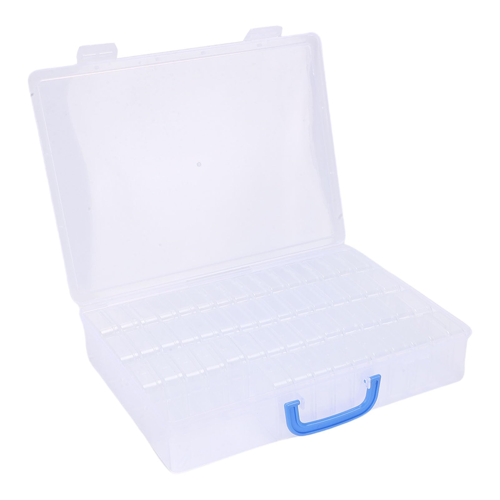 Boîte de rangement de perles AYNEFY transparente avec 60 flacons