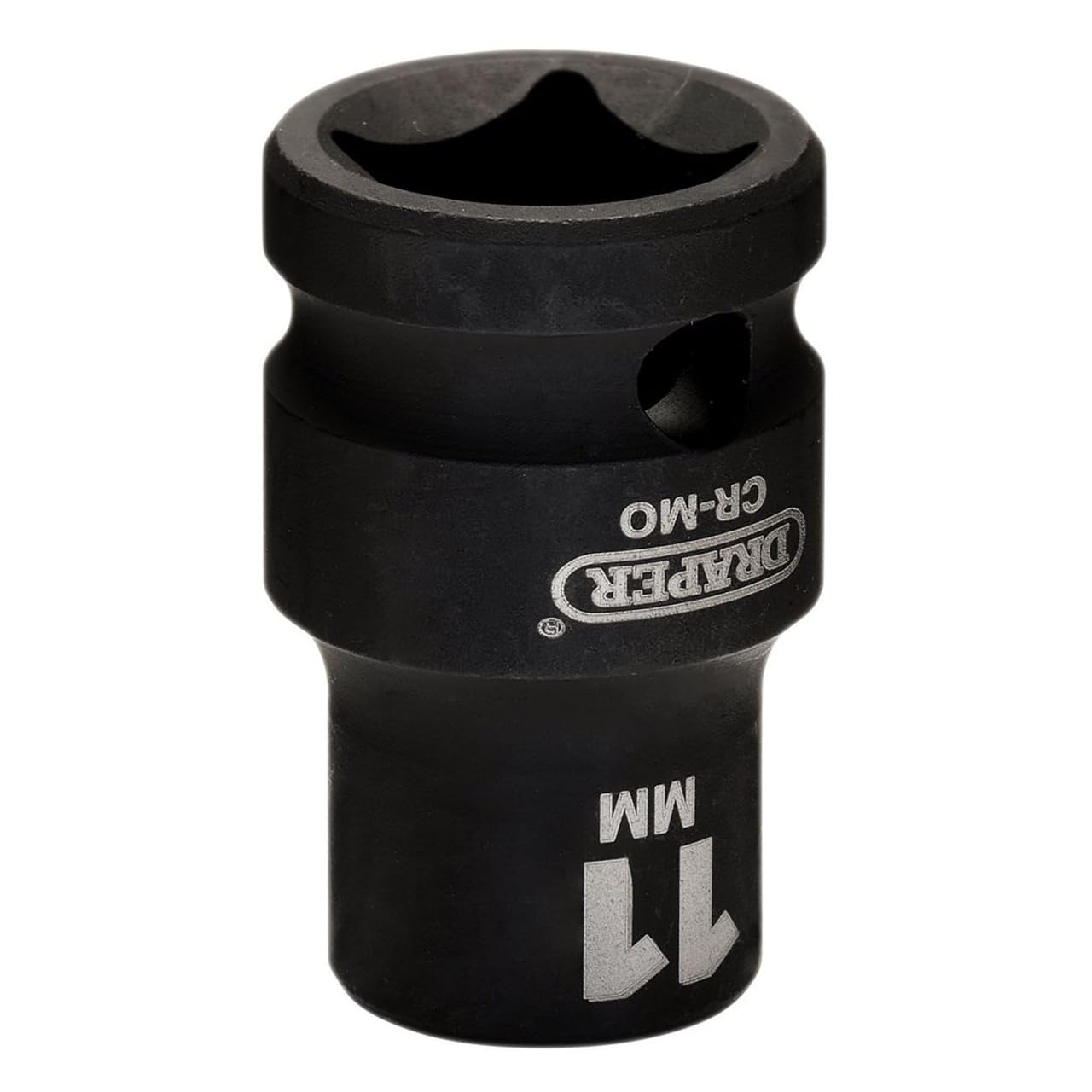 Draper HI-TORQ Metric Impact Socket, 1/2" Sq. Dr., 11mm - 20183-6-Point CR-MO Steel, Black - Image 4